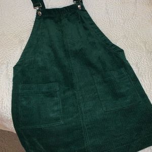 Corduroy overall dress